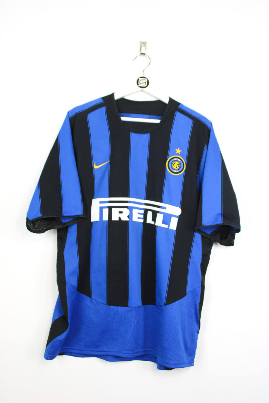 2003-04 Inter Milan home jersey (#10 ADRIANO) - L