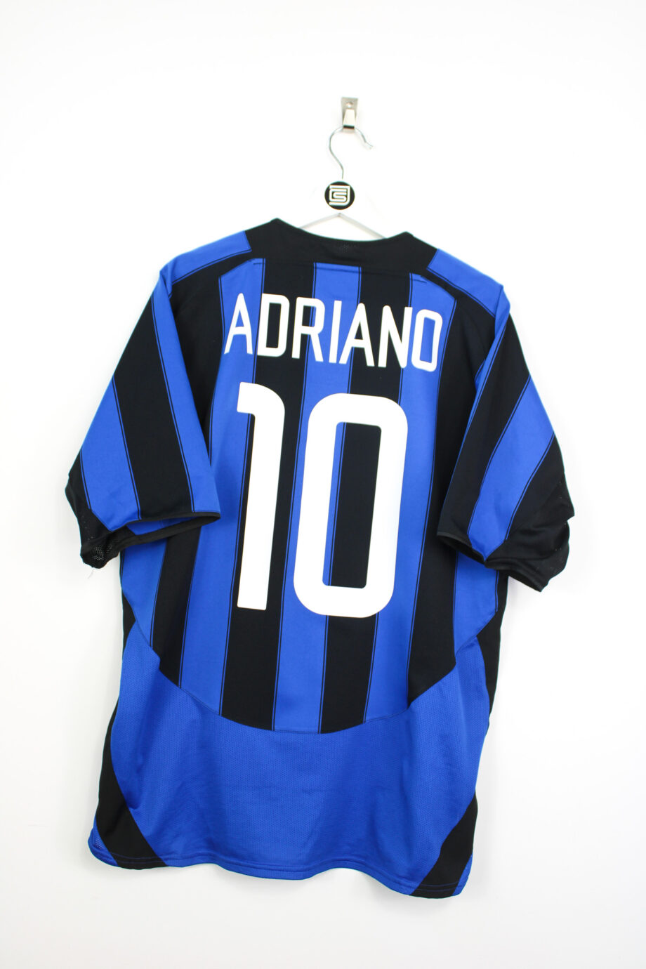 2003-04 Inter Milan home jersey (#10 ADRIANO) - L