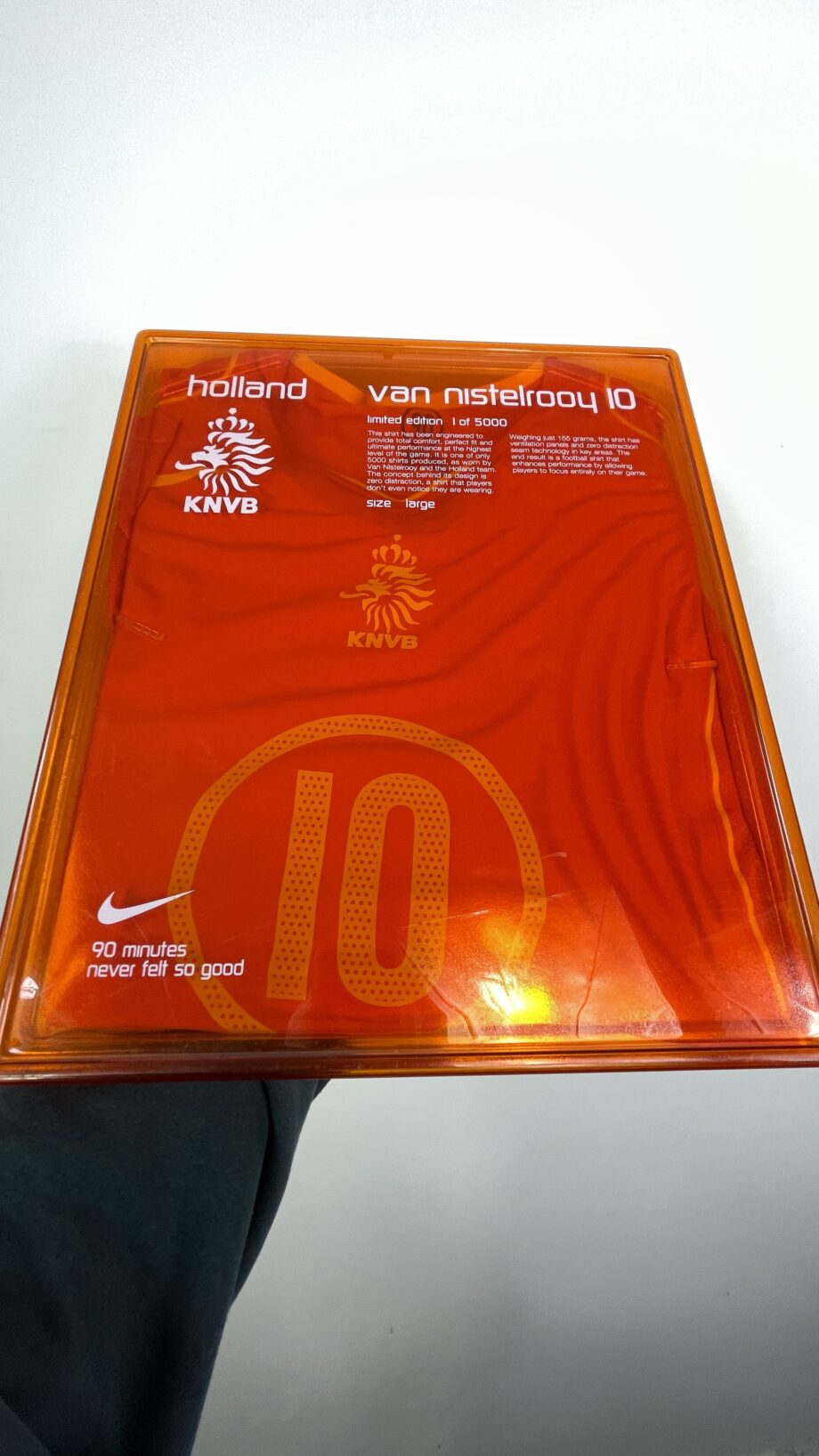 2004-06 Holland *LIMITED EDITION* home jersey (#10 V. NISTELROOY) - L