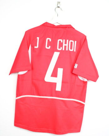 2002-03 South Korea home jersey (#4 J C CHOI) - M