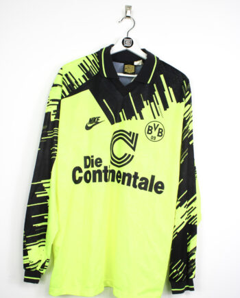 1993-94 Dortmund L/S home jersey (#9 CHAPUISAT) - L