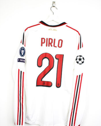 2009-10 AC Milan *MATCH ISSUE* L/S away jersey (#21 PIRLO vs. Marseille) - L